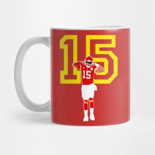 Patrick mahomes 15 flexing - kc chiefs Mug